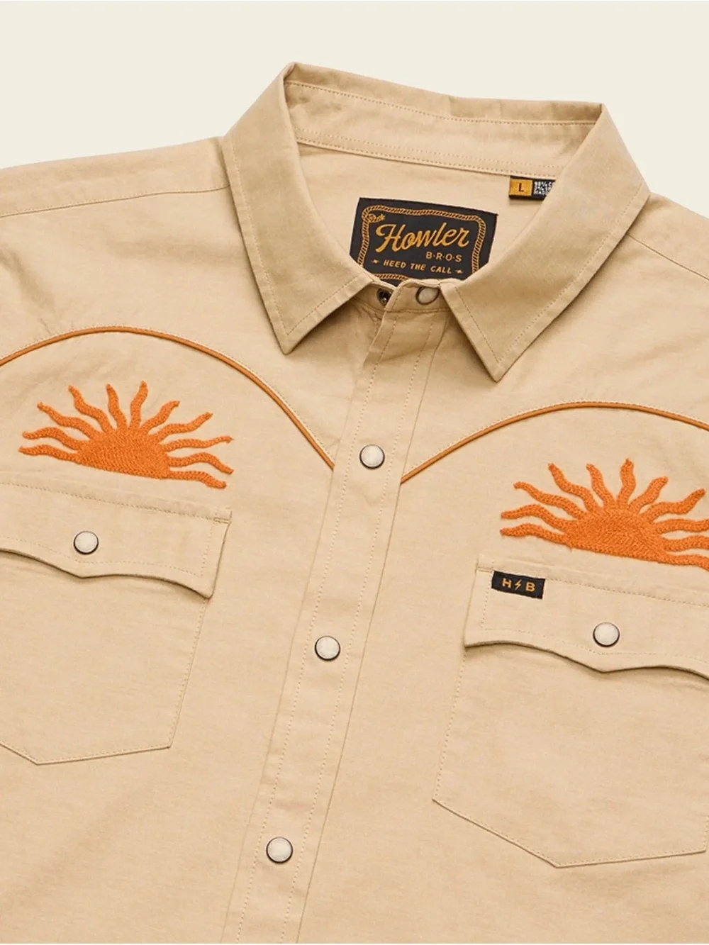 Howler Brothers - el Sol - Crosscut/Gaucho Style Snapshirt - Medium+Large - NWT - Picture 3 of 5